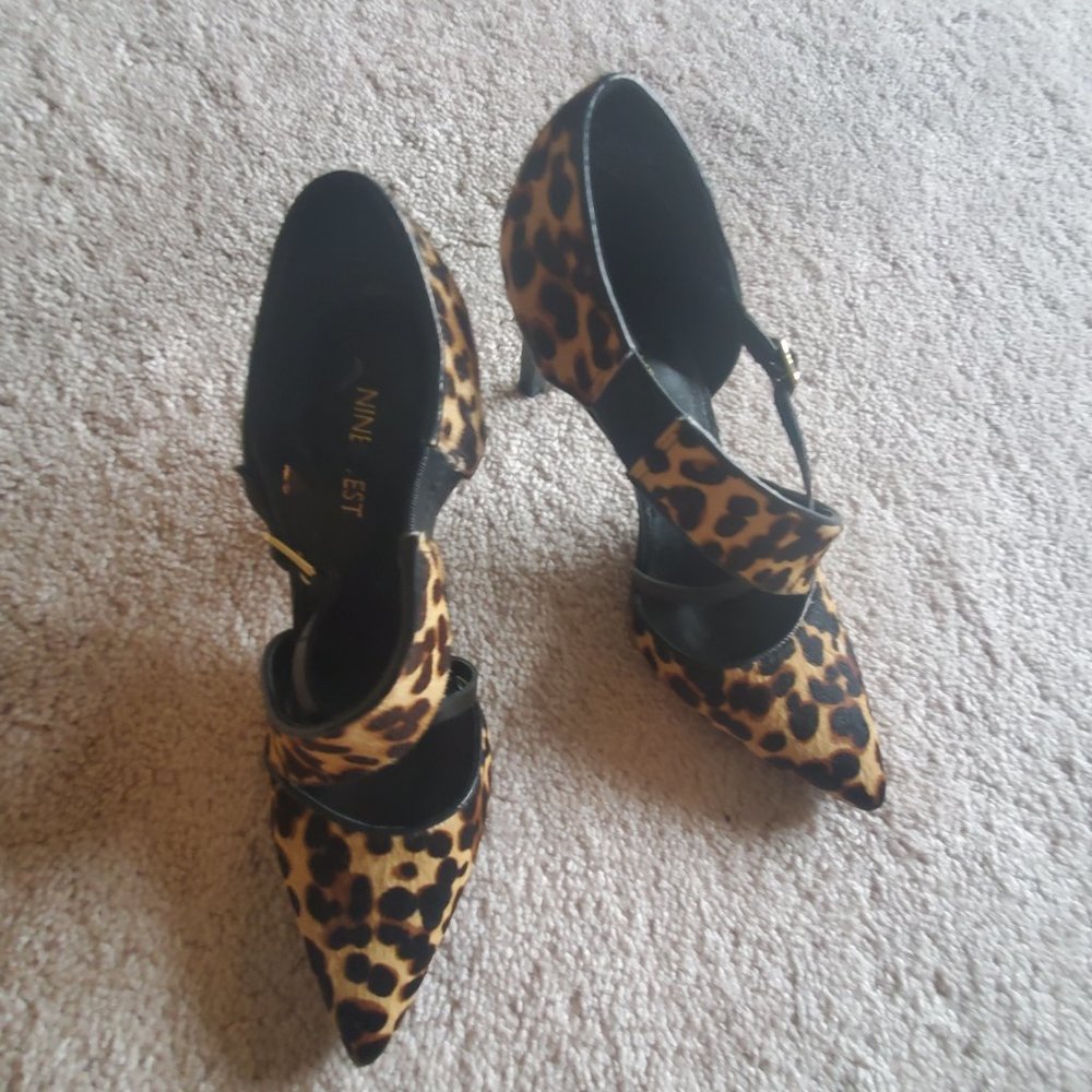 Womens Nine West Leopard Heels size 7.5